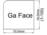 MSE PRO 10 mm x 10.5 mm, Undoped, N-type, Gallium Nitride Single Crystal Substrate C plane (0001)