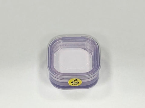Pack of 4 Static Dissipative Plastic (ESD Safe) Membrane Boxes (55x55x25 mm) for Delicate Materials Storage - MSE Supplies LLC