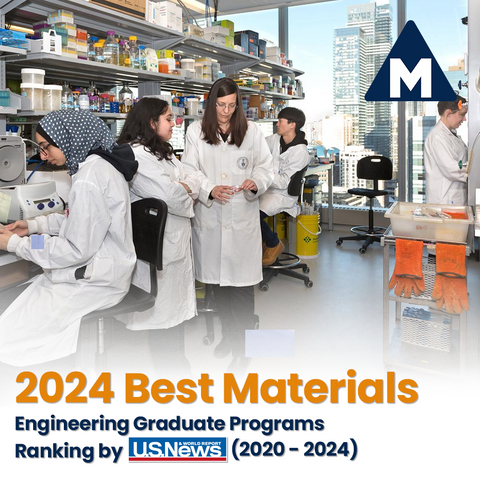 2024 Best Materials Engineering Graduate Programs Ranking by U.S.News (2020 - 2024)