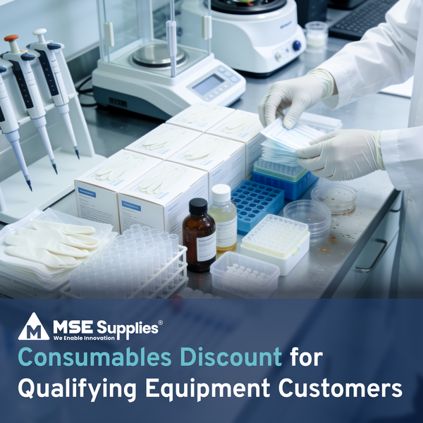 MSE Supplies Consumables Discount for Qualifying Equipment Customers