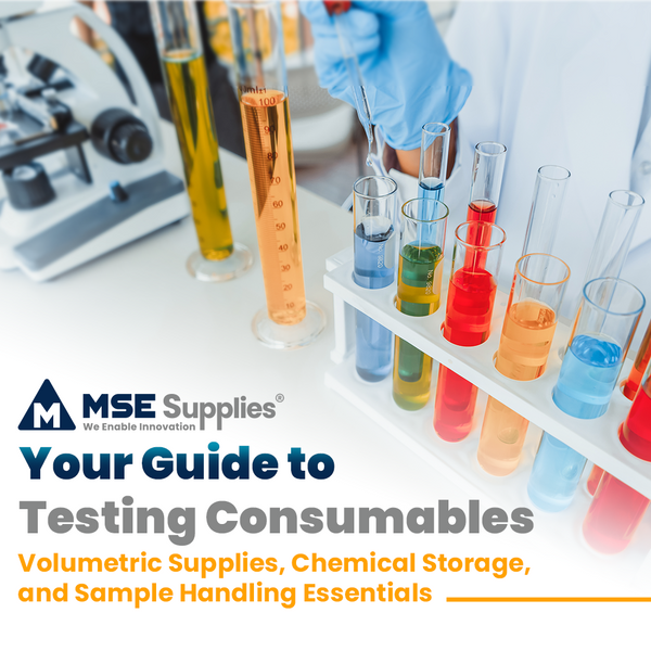 Your Guide to Testing Consumables: Volumetric Supplies, Chemical Storage, and Sample Handling Essentials