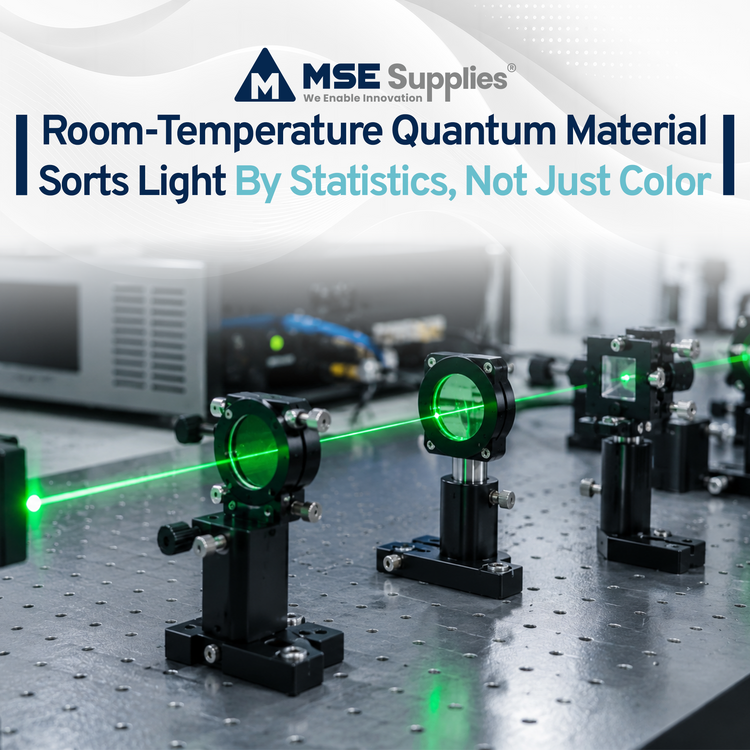 Room-Temperature Quantum Material Sorts Light By Statistics, Not Just Color