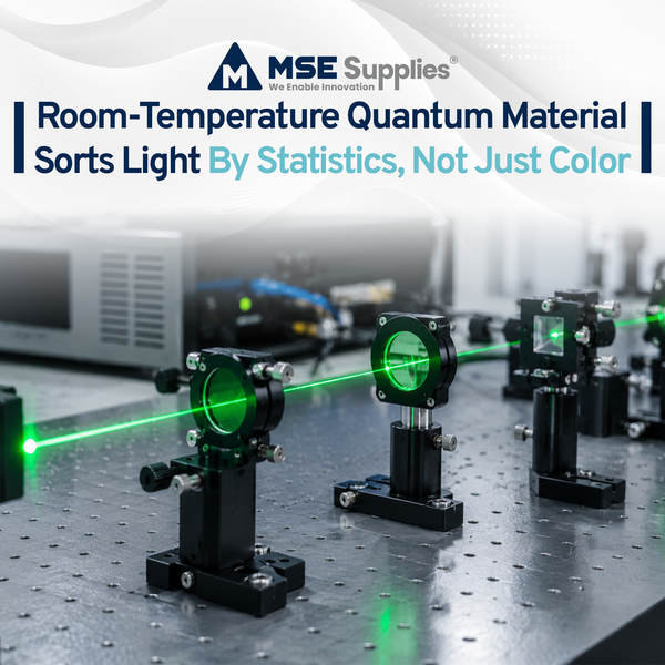 Room-Temperature Quantum Material Sorts Light By Statistics, Not Just Color