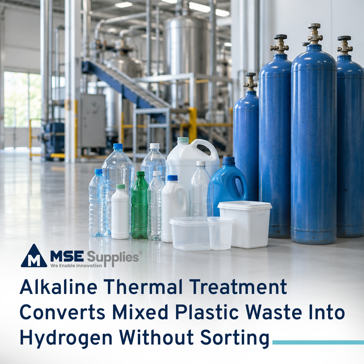 Alkaline Thermal Treatment Converts Mixed Plastic Waste Into Hydrogen Without Sorting