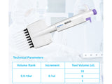 Biologix MicroPette Plus Pipettes 8-Channel, 1 Piece/Case, Liquid Handling, Biologix, MSE Supplies