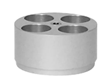 Heidolph Radleys Heat-On Insert for 4x20mm Tubes (Anodized), Bio Lab Consumables, Heidolph North America, MSE Supplies