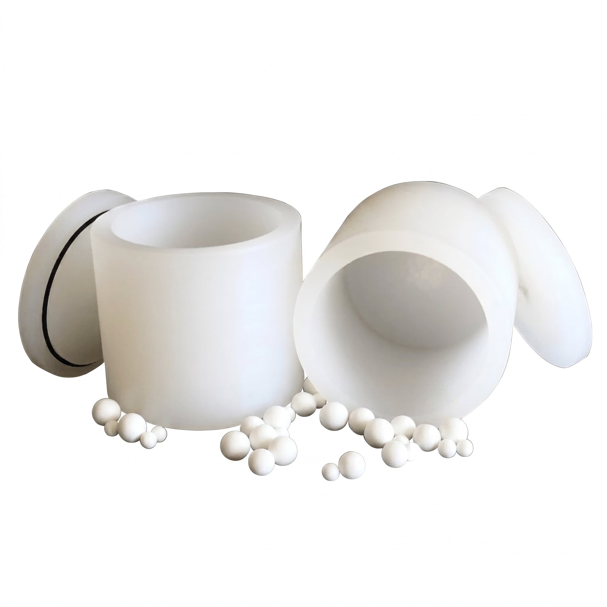 MSE PRO Polypropylene Planetary Ball Mill Grinding Jar AI image
