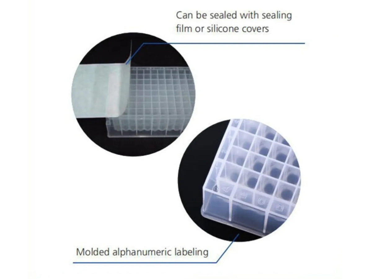 Biologix Deep Well Plates-1.6mL (Square Well) 24/Pack, 96/Case, Bio Lab Consumables, Biologix, MSE Supplies