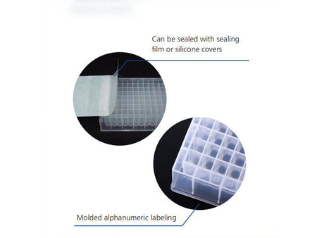 Biologix Deep Well Plates-2.2mL (Square Wells), U Bottom, Profile Concave, 24/Pack, 96/Case - MSE Supplies LLC