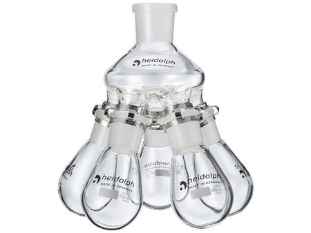 Heidolph Spider Flask with 5 Flasks, NS 24, 50mL, Labware, Heidolph North America, MSE Supplies