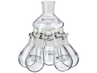 Heidolph Spider Flask with 5 Flasks, NS 24, 50mL - MSE Supplies LLC