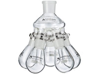 Heidolph Spider Flask with 5 Flasks, NS 24, 100mL - MSE Supplies LLC