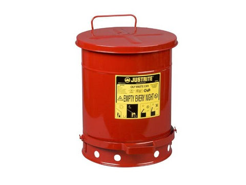 Ecosafe Red Foot Operated Waste Can - 20L - MSE Supplies LLC