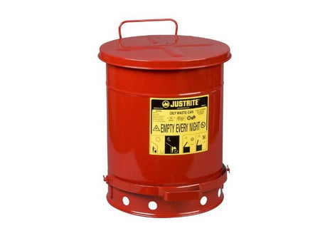 Ecosafe Red Foot Operated Waste Can - 34L - MSE Supplies LLC