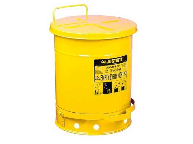 Ecosafe Yellow Foot Operated Waste Can - 34L - MSE Supplies LLC