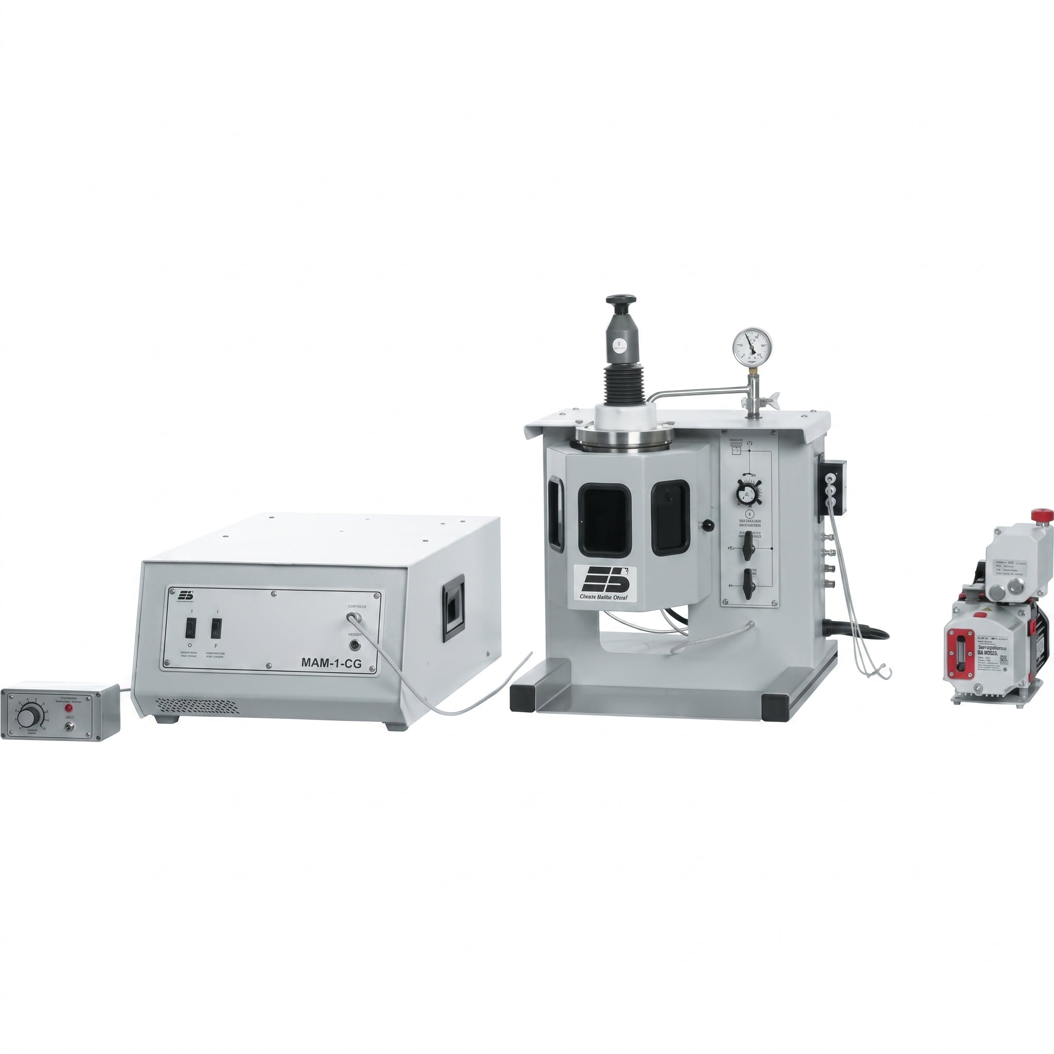 Glovebox Version Compact Arc Melter MAM-1, Made in Germany by Edmund Buhler AI image