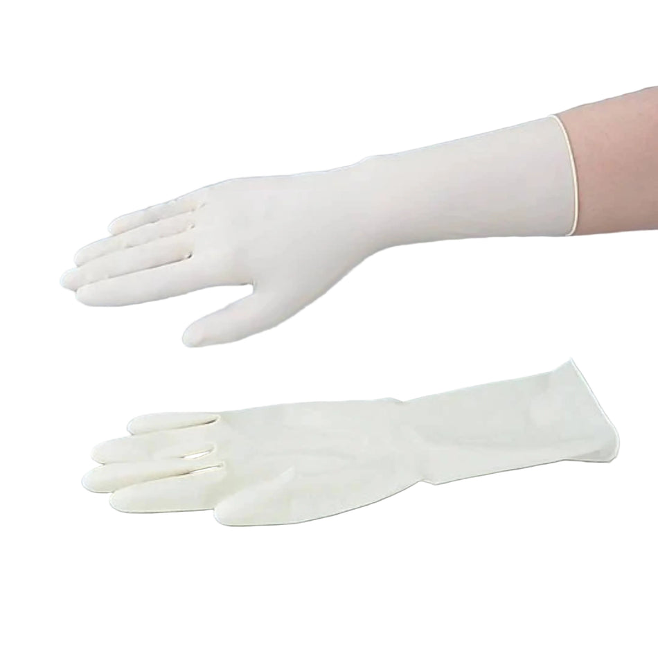 ASPURE 100pc/bag Cleanroom Latex Glove (M) SP Powder Free Totally Embossed
