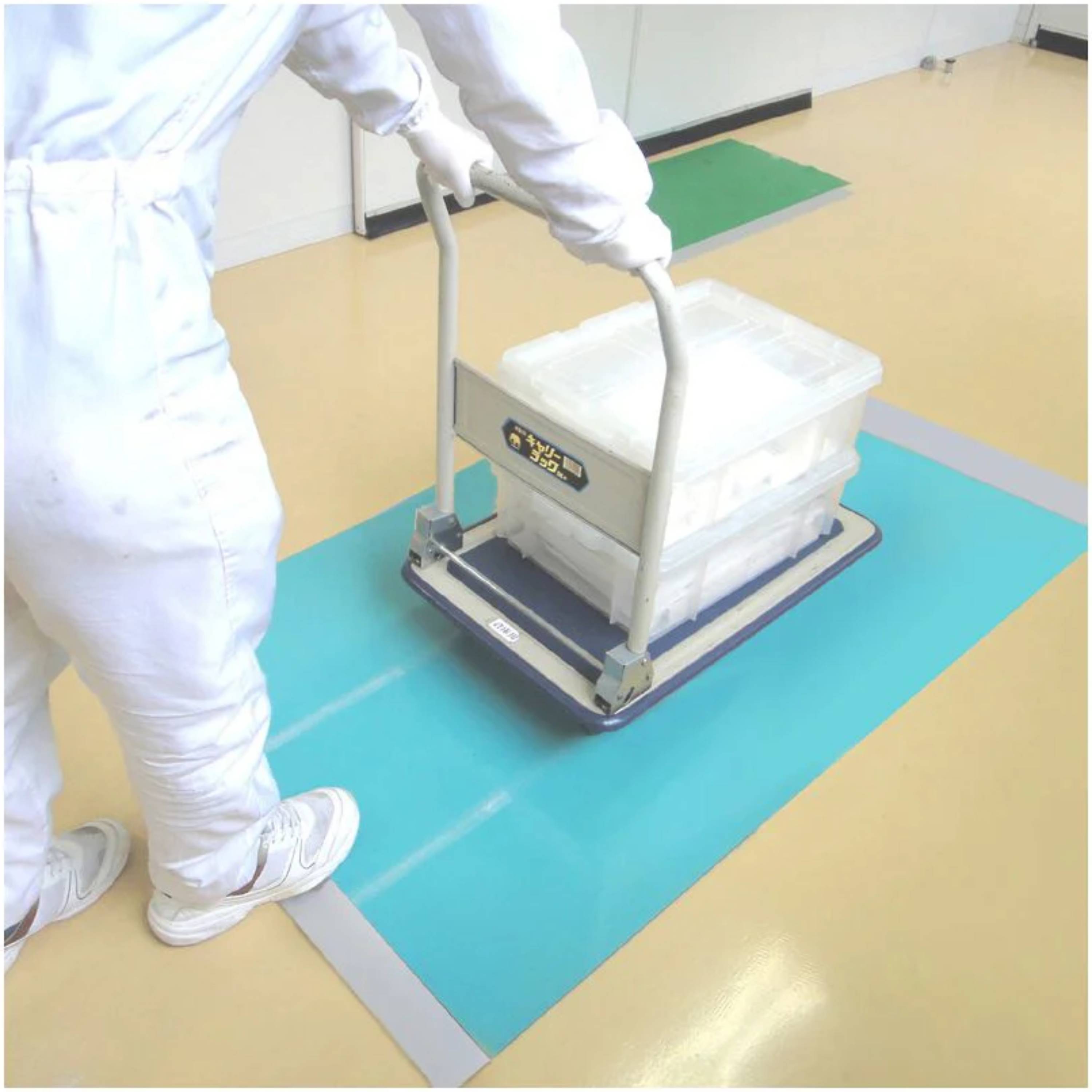 ASONE Eco Clean Adhesive Mat Step Mat 895 x 450 mm Thickness 3 mm