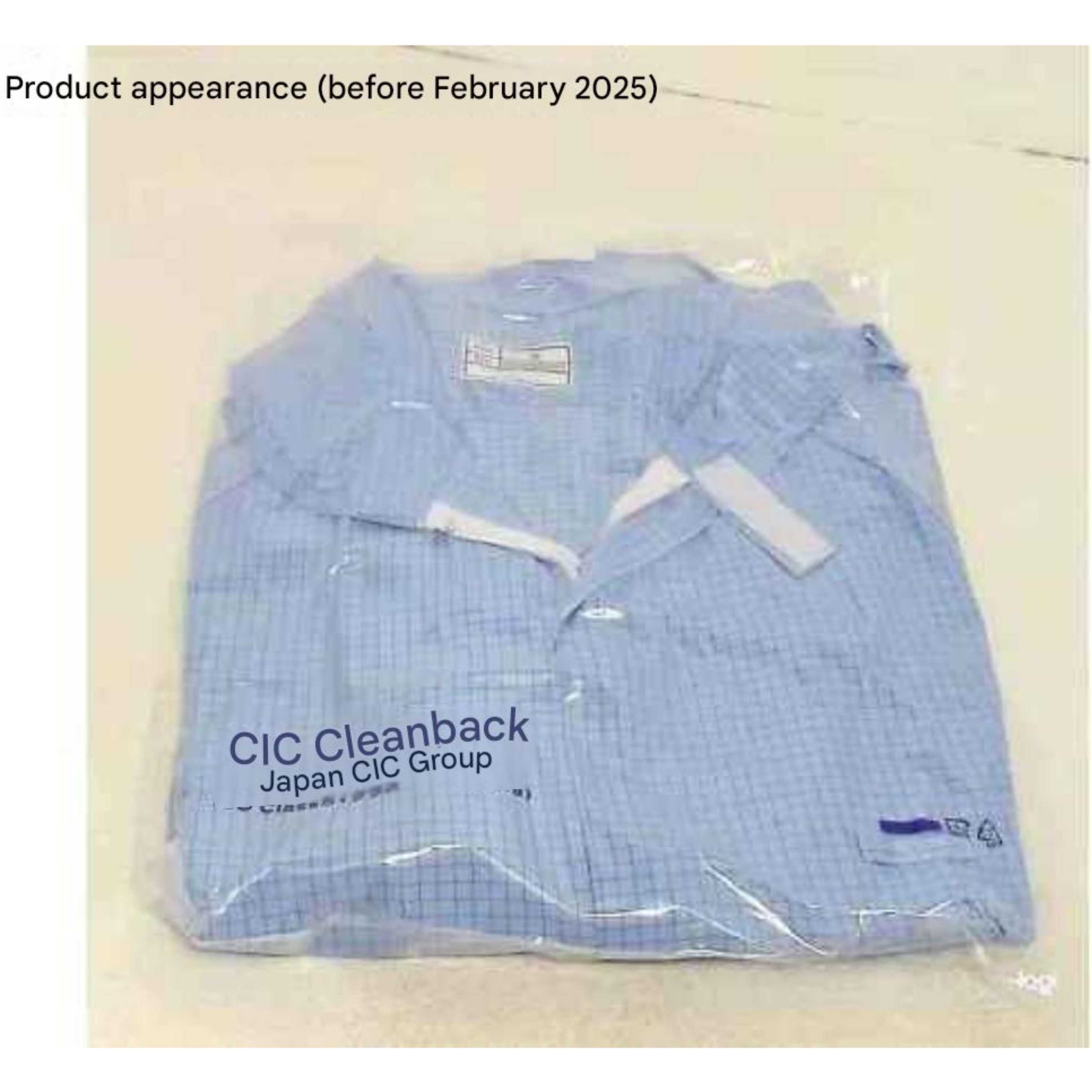 ASPURE Cleanroom Wear (Integrated Hood, Cnter Zipper Type) Blue 3L Cleaned Washed