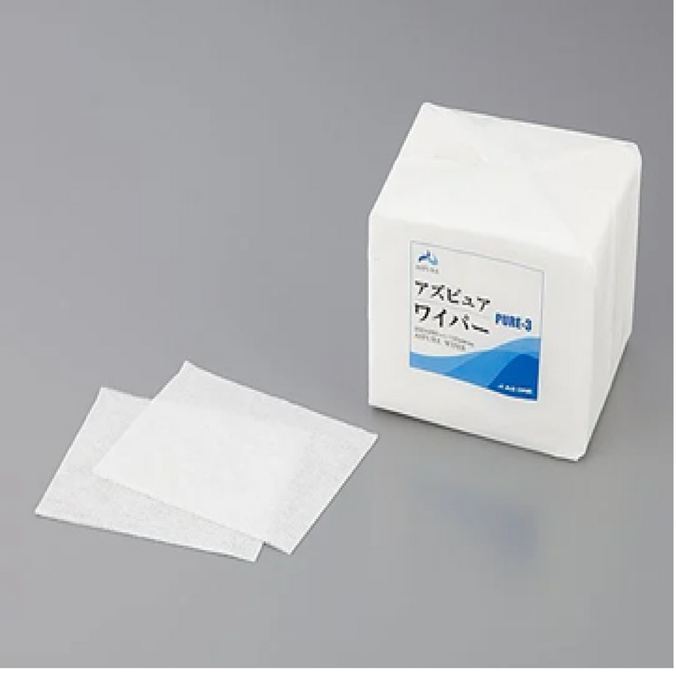 ASPURE 100pcs Cleanroom Wiper (Polyester 30% , Rayon 57% , Polyethylene 13%) - Laboratory Supplies - AS ONE Corporation - MSE Supplies