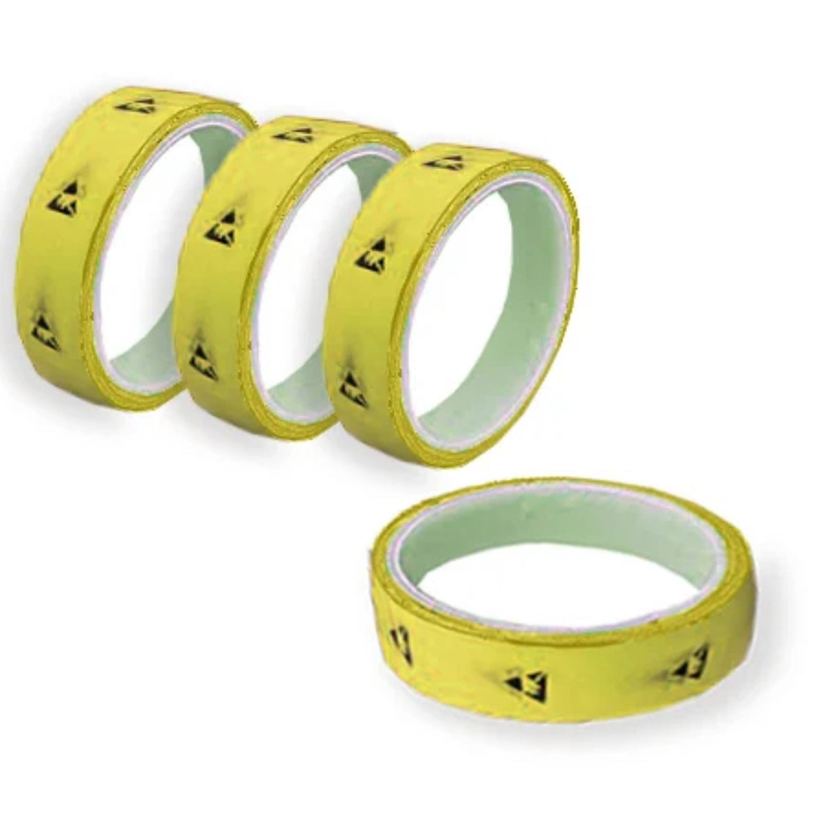 Esd Tape Rool Layed Out ASPURE ESD PET Floor Tape N Yellow 25mm x 33m, 1 roll – MSE Supplies