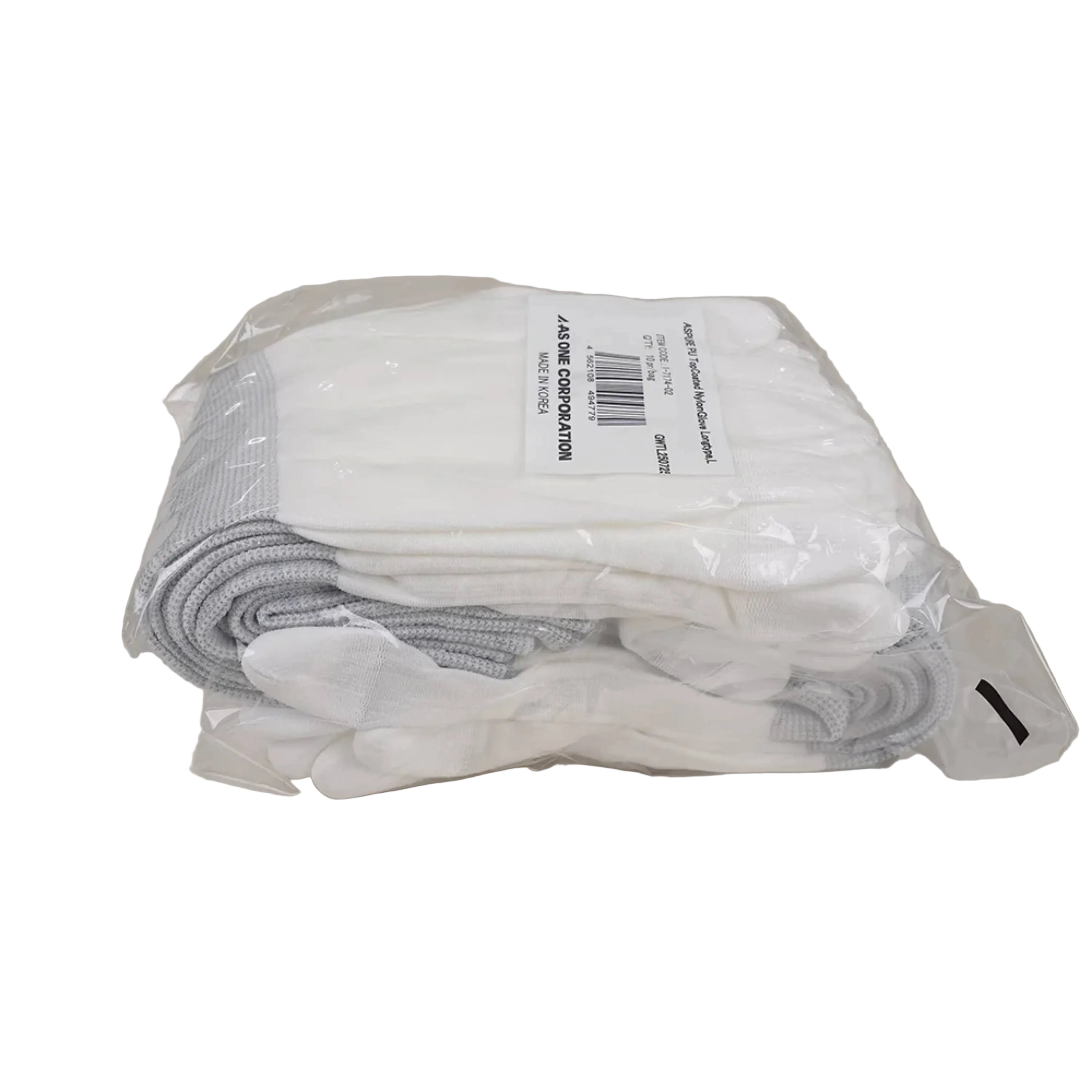 ASPURE Long PU Coat Nylon Gloves Fingertip Coat L 10 pairs