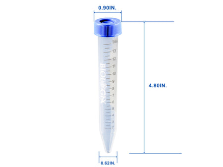 Biologix 15mL Centrifuge Tubes, Plug Seal, Non-Sterile, Bulk, Case of 500 - MSE Supplies LLC