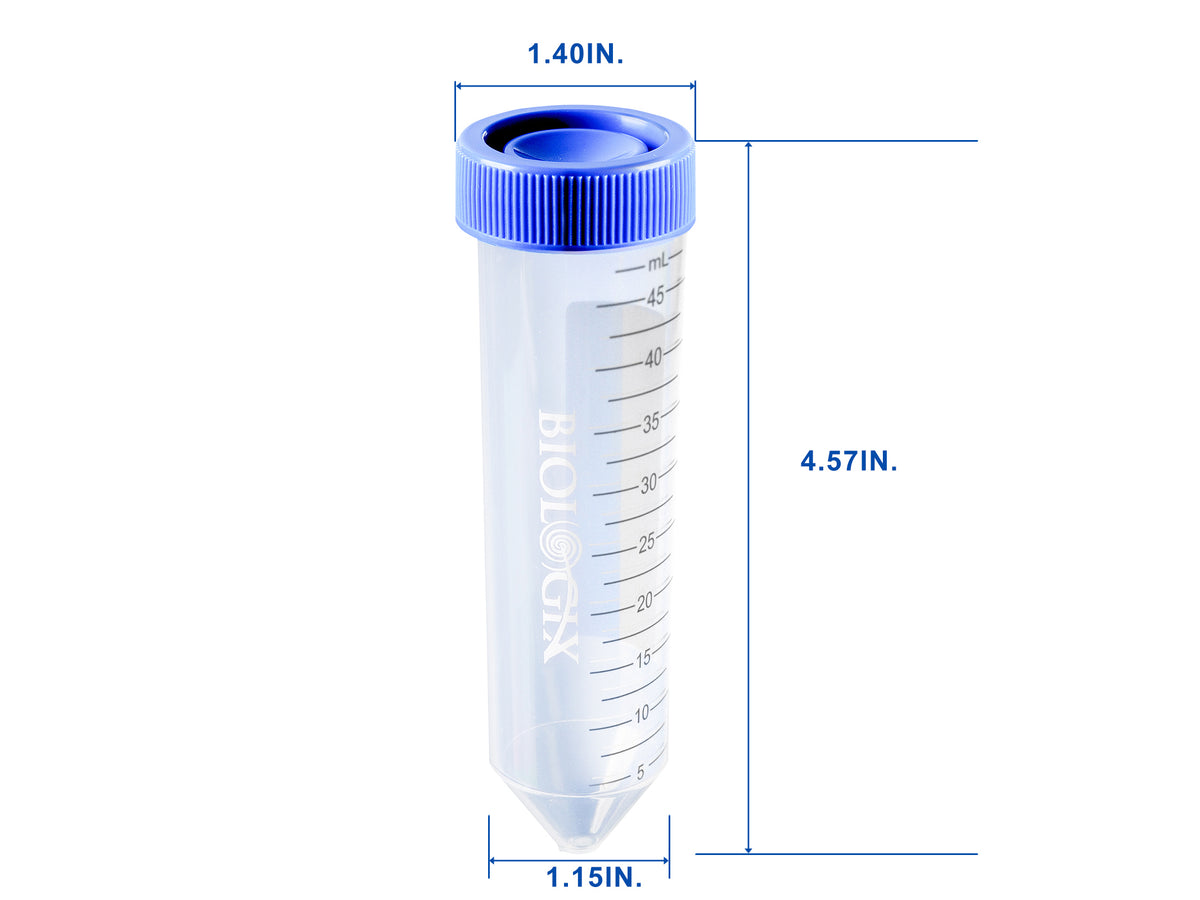 Biologix Centrifuge Tubes-Plug Seal-50ml (Non-Sterile Bulk), Case of 500 - MSE Supplies LLC