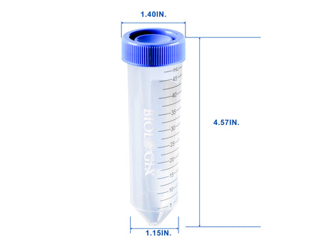 Biologix Centrifuge Tubes-Plug Seal-50ml (Non-Sterile Bulk), Case of 500 - MSE Supplies LLC