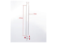 MSE PRO Chromatography Column, φ26mm, Effective Length 305mm, Aperture of the Gate: 2mm, 19/22 - MSE Supplies LLC