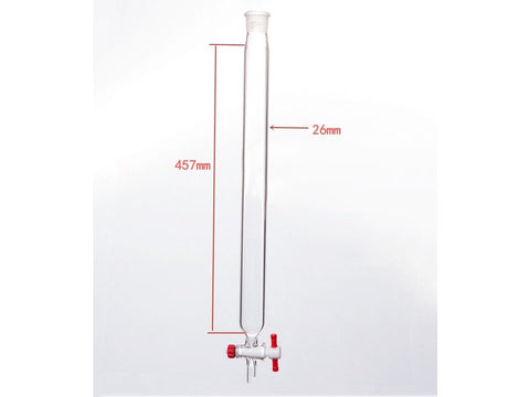 MSE PRO Chromatography Column, φ26mm, Effective Length 457mm, Aperture of the Gate: 2mm, 19/22