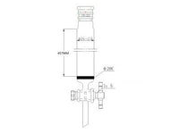 MSE PRO Strengthened Port, with Sand Plate Chromatography Column, φ26mm, Effective Length 457mm, Gate Aperture: 2mm, 19/22