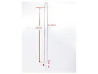 MSE PRO Sand Plate Chromatography Column with Ears, φ26mm, Effective Length 457mm, Gate Aperture: 2mm, 19/22