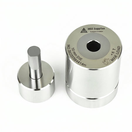 MSE PRO 0.4" (10 mm) Diameter Tungsten Carbide Dry Pellet Pressing Die Set AI image