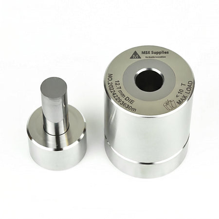 MSE PRO 0.5" (12.7 mm) Diameter Tungsten Carbide Dry Pellet Pressing Die Set AI image