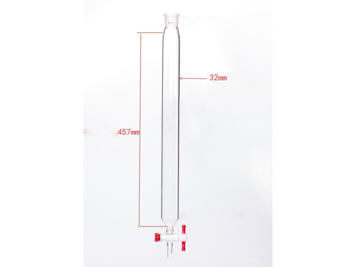MSE PRO Chromatography Column, φ32mm, Effective Length 457mm, Aperture of the Gate: 2mm, 19/22