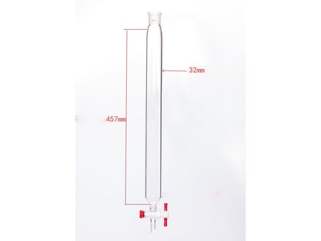 MSE PRO Chromatography Column, φ32mm, Effective Length 457mm, Aperture of the Gate: 2mm, 19/22