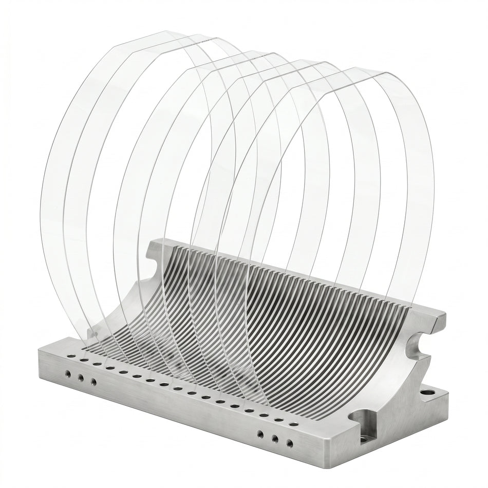 MSE PRO 100 mm SCHOTT D263 Glass Wafer, 500 um Thick, DSP, w/ Bevel, Primary Flat Only AI image