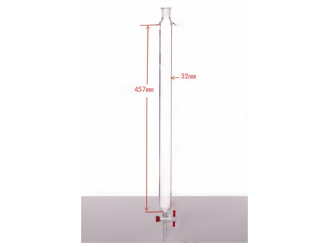 MSE PRO Plus Ears Chromatography Column, φ32mm, Effective Length 457mm, Gate Aperture: 2mm, 19/22
