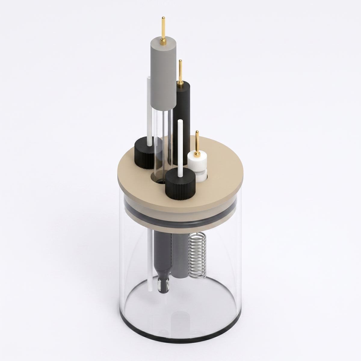Basic Electrochemical Cell Setup AI image
