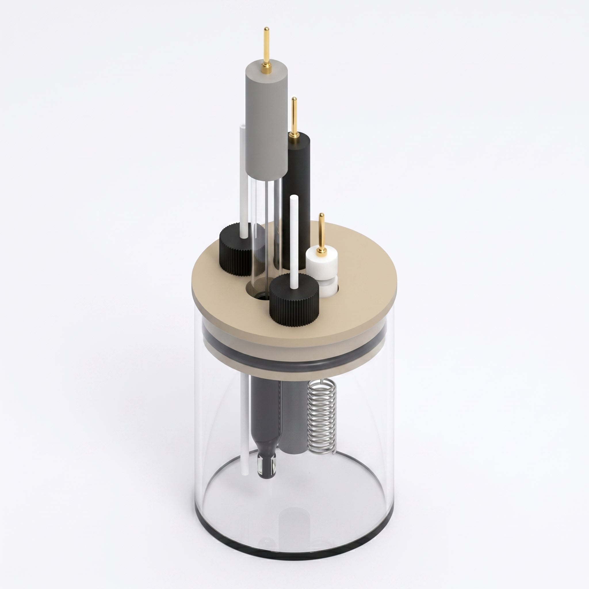 Basic Electrochemical Cell Setup AI image
