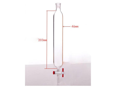 MSE PRO Chromatography Column, φ46mm, Effective Length 203mm, Aperture of the Gate: 2mm, 19/22