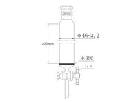 MSE PRO Strengthened Port, with Sand Plate Chromatography Column, φ46mm, Effective Length 203mm, Gate Aperture: 2mm, 19/22