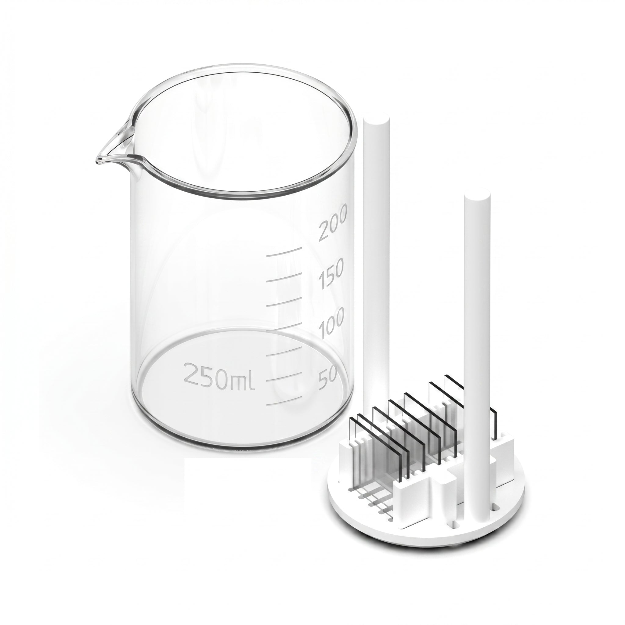 AS Rack 250 ML - Adjustable Substrate Rack For 250 ML Beaker AI image