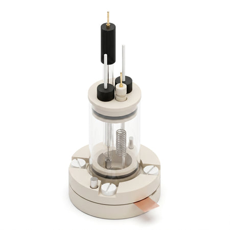 Bottom mount electrochemical cell setup, 15mm x 15mm AI image