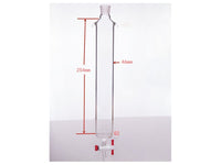 MSE PRO Sand Plate Chromatography Column with Ears, φ46mm, Effective Length 254mm, Gate Aperture: 2mm, 19/22