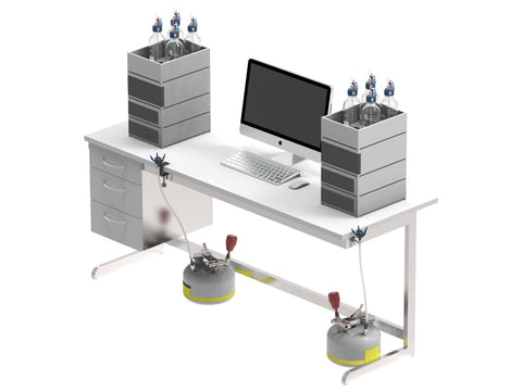 S.C.A.T Table Mount for Waste Tube - MSE Supplies LLC