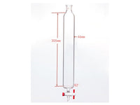 MSE PRO Sand Plate Chromatography Column, φ46mm, Effective Length 305mm, Gate Aperture: 2mm, 19/22 - MSE Supplies LLC