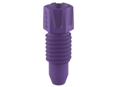 S.C.A.T PFA Fitting, 2.3 mm OD, Violet, Pack of 3 - MSE Supplies LLC