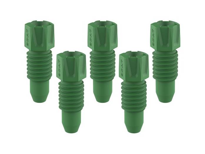 S.C.A.T PFA Fitting, 1.6 mm OD, Green, Pack of 3 - MSE Supplies LLC